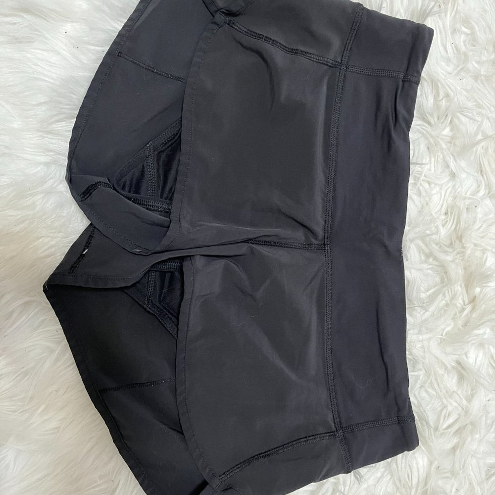 Lululemon Speed Up Short- Black- Size 6